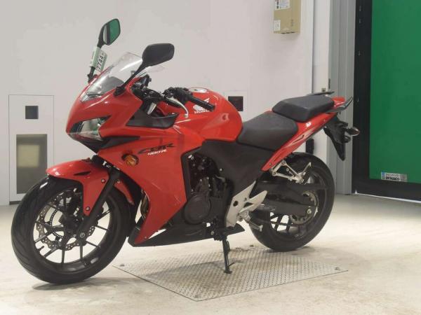 Мотоцикл спортбайк Honda CBR400R рама NC47 модификация спортивный гв 2015 пробег 6 т.км красный — фото 4